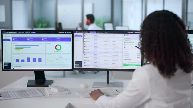 Healthcare Manager Reviewing Prior Authorization Requests