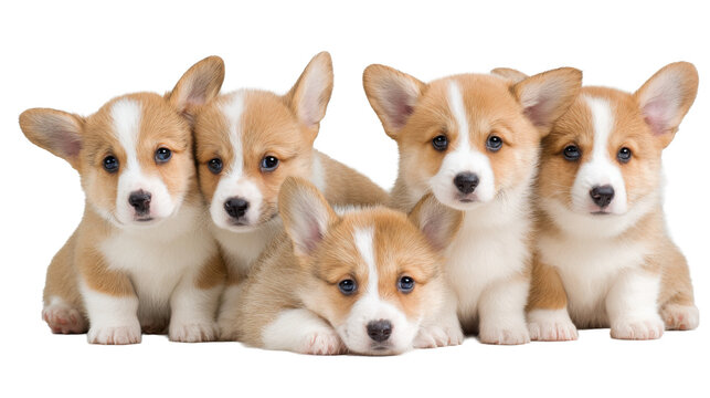 Corgi puppy cutout for pet supply branding and advertising