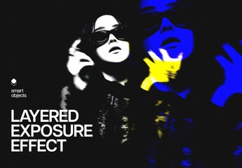 Layered Exposure Effect For Poster And Branding Design
