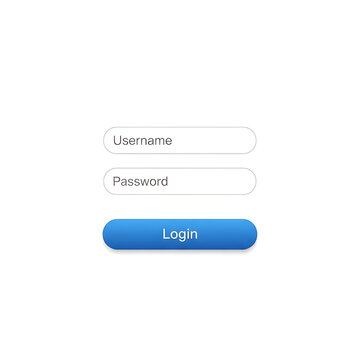 Login form with email and password fields and blue sign in button
