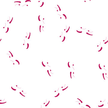 pattern bored eye emotions cartoon. disgusted content, peaceful loving, jealous anxious bored eye emotions sign. seamless symbol vector illustration