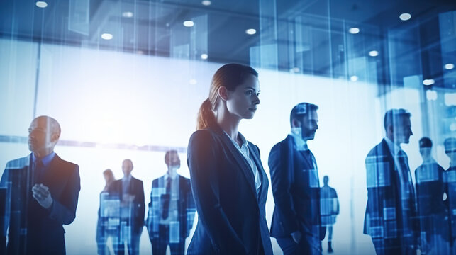 Business Professionals in a Modern Office