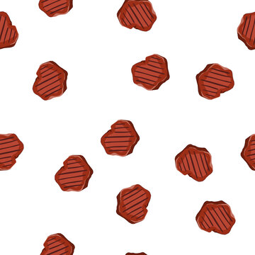 pattern barbecue steak grill cartoon. beef food, cook barbeque, black fork barbecue steak grill sign. seamless symbol vector illustration