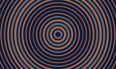 Naklejka premium hypnotic spiral pattern with brown and gray stripes
