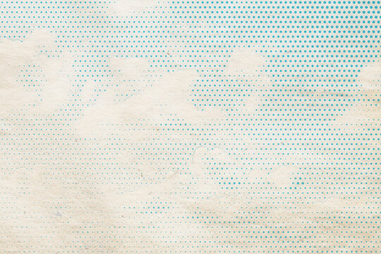 Soft Blue Halftone Cloudy Sky Background