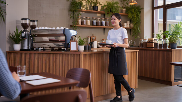 Waitress at work 