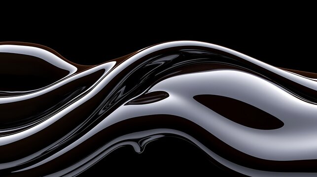 Dark liquid flowing