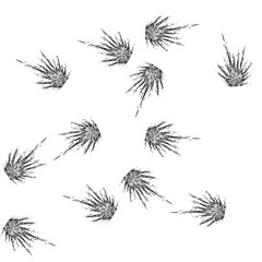 seamless pattern smoke explosion bomb hand drawn. flame fireball, explosive dynamite, boom black smoke explosion bomb black sketch illustration © PikePicture