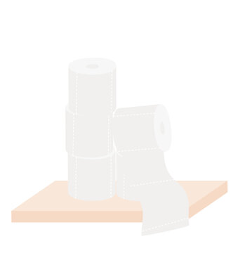 Stack of Toilet Paper
