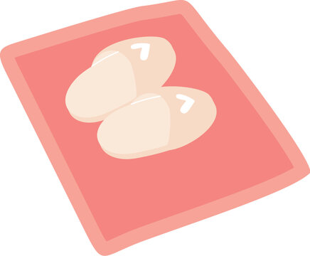 Bath Mat With Slipper