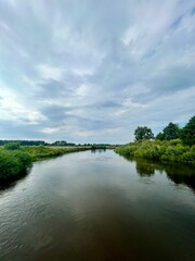 Fototapeta premium Neman River, view from the bridge