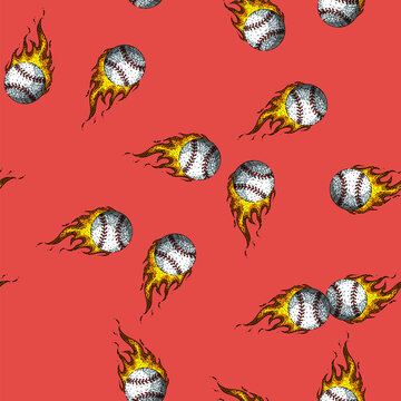 pattern soft baseball ball hand drawn. base isolated, equipment game, silhouette laces soft baseball ball vector sketch illustration