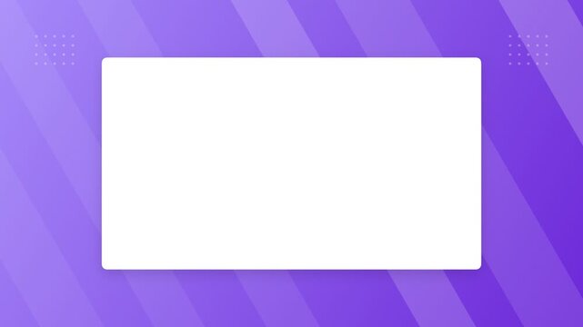 White rectangular frame on purple backgrounds