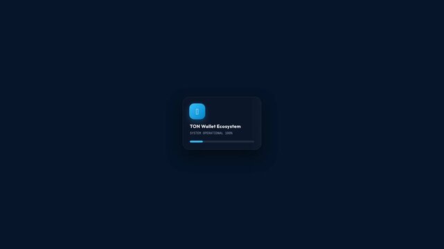 Ton Telegram Wallet 4K Motion Graphic Animation | Seamless Loop