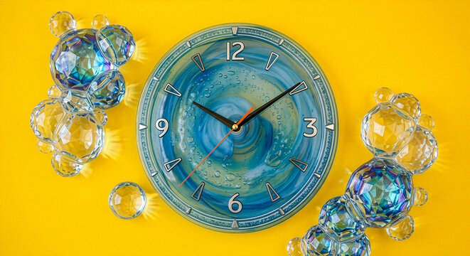 clock in water