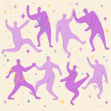 Dancing People Vector Clipart Collection