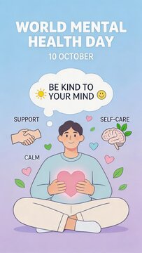 World Mental Health Day Illustration