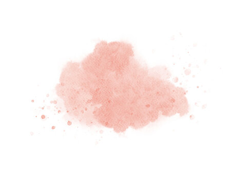 Pastel pink watercolor paint brush stroke background for banner or valentine's day and wedding elements