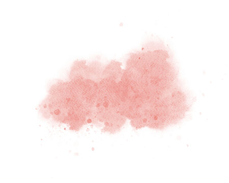 Pastel pink watercolor paint brush stroke background for banner or valentine's day and wedding elements