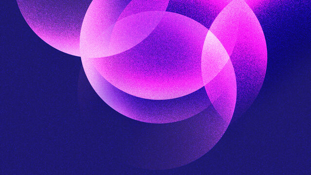 Abstract purple pink circles background, gradient overlap for web design