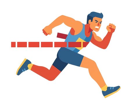 running man vector