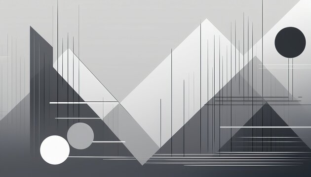 gray minimal geometric abstract composition with calm tones