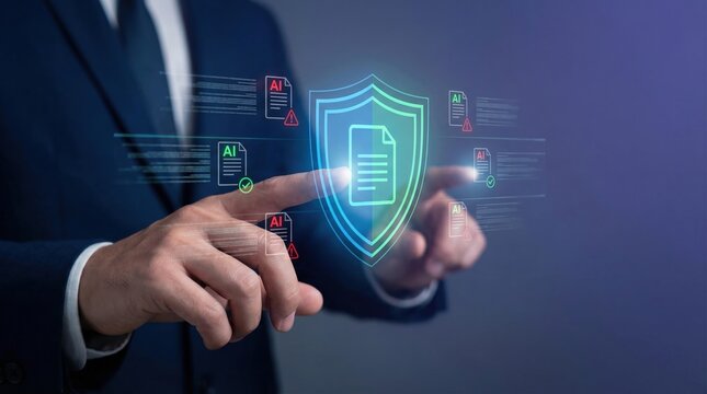 AI document review system shows approval and reject detection with automation for secure digital workflow