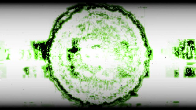 Green Cyber Glitch Reactor Energy Core Seamless 4K VJ Loop
