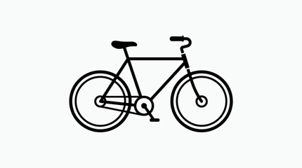 Obraz premium Classic bicycle transportation and recreation symbol isolated