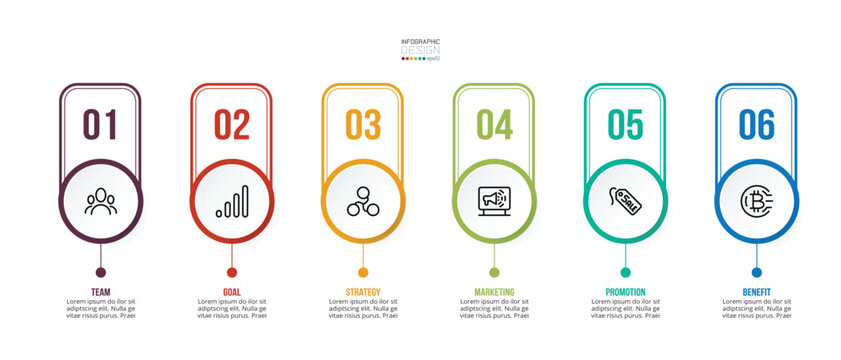 Template with step business infographic or option design.