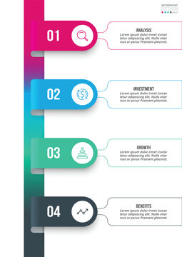 Infographic template business concept with workflow.