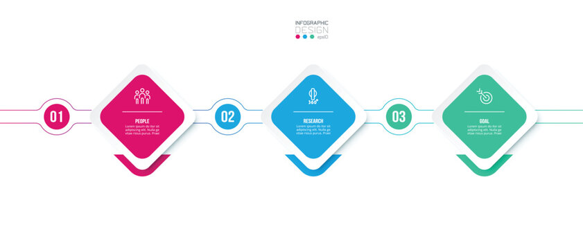 Timeline chart business infographic template.