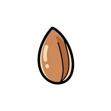 Brown flax seed vector for healthy nutrition and cooking