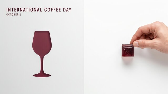 Celebrating International Coffee Day with a Creative Twist on Coffee and Wine Imagery
