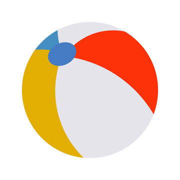 Vector illustration of a beach ball.