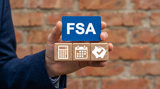 FSA Flexible Spending Account Healthcare Benefits Tax Savings Financial Planning Concept
