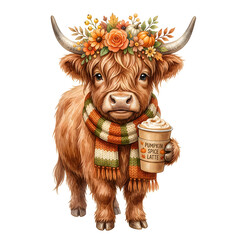Obraz premium Whimsical lego yak adorned with autumn harvest bounty