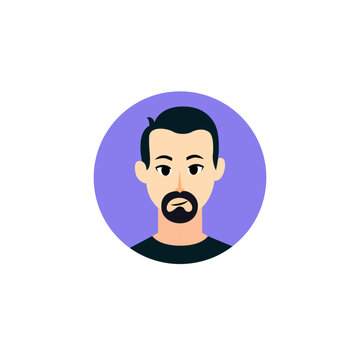 Bearded Male Avatar With Undercut