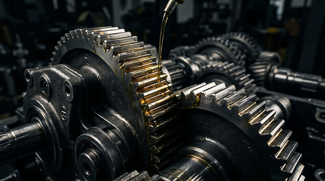 Industrial Gear Lubrication Precision Machinery Maintenance Engineering Technology System