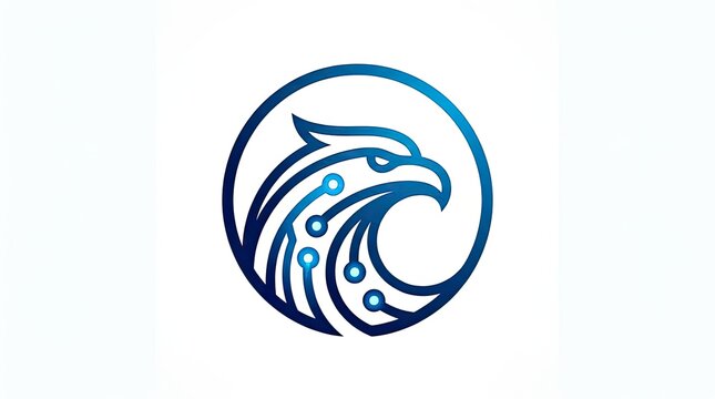 Blue eagle tech circuit board logo