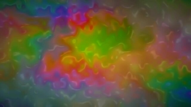 Iridescent Opal Mirage Liquid Flow - Dark Abstract Fluid Motion Background Animation