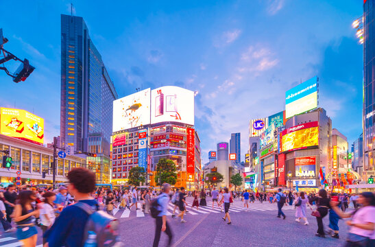 トワイライトの渋谷スクランブル交差点