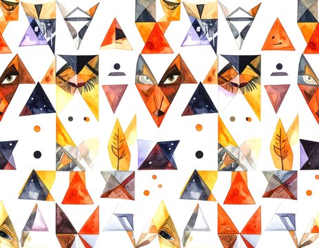 Fox Geometric Pattern.