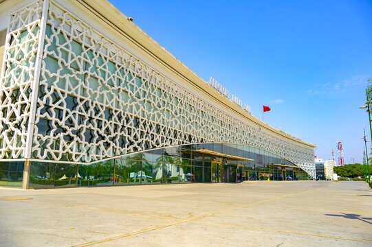 Rabat Sale Airport, Morocco, Terminal 1, perspective view