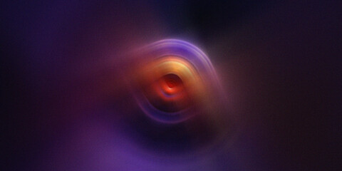 Abstract dark background featuring cosmic nebula eye glowing with intense energy focus. © mdashraful islam