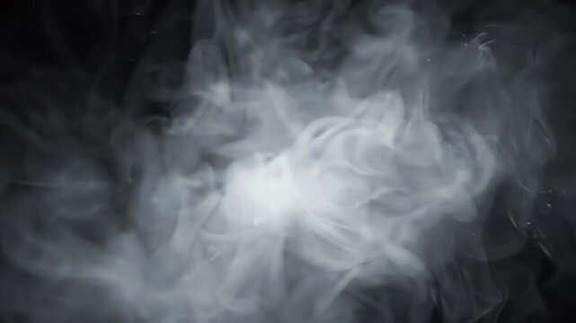 Ethereal soft white light gently pulsing and expanding on a dark canvas creates a mystical looping motion background for digital design and vfx projects