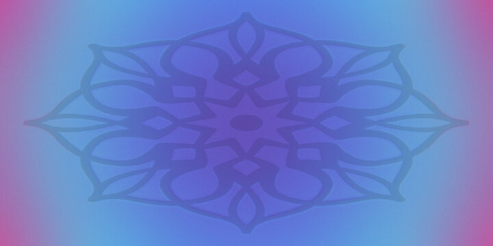 Abstract floral pattern with soft blue and purple gradient background for modern designs.