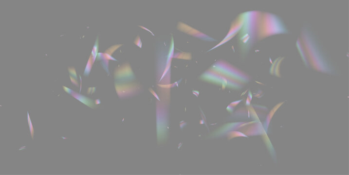 Rainbow crystal creates shimmering spectrum reflections through transparent glass. Soft glowing flare combines with brilliant prism sparkle. PNG adds colorful optical beauty to digital designs.