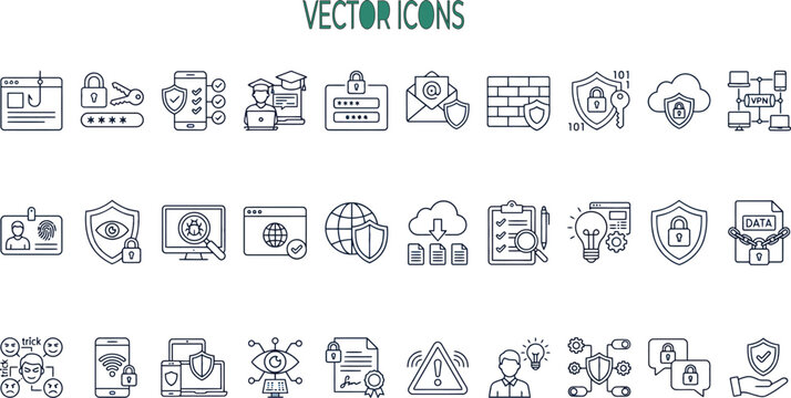 Comprehensive collection featuring a professional vector bundle and icon set for modern digital design and creative projects