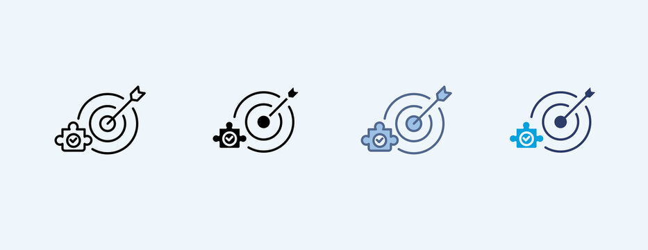 Solution Multiple Icon Illustration Vector